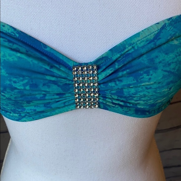 Blue & Teal Swimsuit Cheeky bottom Small - Picture 9 of 14